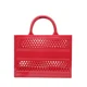 thumbnail image 3 of Bolso de gelatina Barbie de PVC de moda, bolso de playa, bolso de almacenamiento de gran capacidad, bolso de playa ahuecado, bolso de mano tipo cesta de compras, 3 of 5