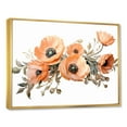 thumbnail image 2 of Designart "Peach Blossom Delight" Storms Floater Framed Canvas Wall Art, 2 of 5