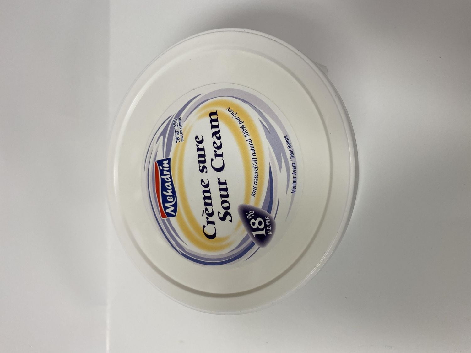 Mehadrin 18% Sour Cream