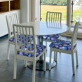 thumbnail image 6 of Fuzoiu Skull blue crystal flower Print Square Cushion Cover,Couch Cushion Covers, Stretch Seat Slipcover for Dining Chairs, Banquets, and Home Decor-Six Piece, 6 of 7