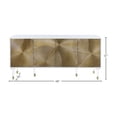thumbnail image 3 of Meridian Furniture Bellissimo Solid Wood Sideboard/Buffet in White Lacquer/Gold, 3 of 6