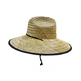 thumbnail image 2 of Sombrero de playa de paja de trigo Qarigey Unisex ajustable protección solar regalo para verano, 2 of 6