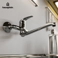 thumbnail image 5 of Llave Mezcladora Hausklein para Tarja de Cocina de Metal Cromado Monomando con Montaje para pared, 5 of 5