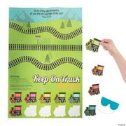 Fun Express Railroad Pin the Train on the Track Game & Toy Set - Interactive Fun for Kids - Perfect for VBS Parties School Events & Special Occasions - Engaging Activity for Group Play - 2 Pieces