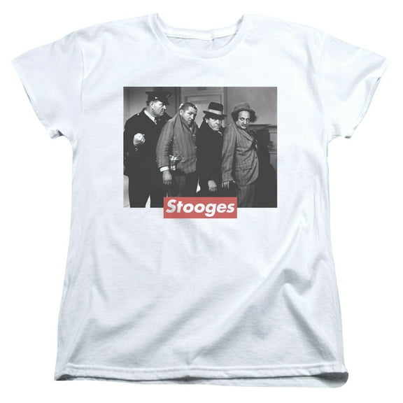 Three StoogeS/Supreme Rip S/S Women's T-Shirt White
