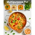 thumbnail image 4 of Cooks Standard Classic 8-Quart Stainless Steel Dutch Oven Casserole with Glass Lid,  Large Dutch Oven Casserole for Soup, Stew, Chili & Pasta, Compatible with All Stovetops, 4 of 6
