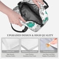 thumbnail image 5 of LNWH White Abstract Flower Pattern Lunch Bag, Reusable High Capacity Lunch Box, 5 of 8