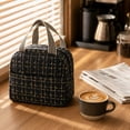 thumbnail image 5 of JHyouerji Large Capacity Insulated Lunch Cooler,Navy Waterproof Oxford Carry Handbag 9x8x6 Inch for Travel Park Office Picnic Food Organizer, 5 of 8