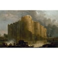 thumbnail image 3 of Hubert Robert 24x17 Black Modern Framed Museum Art Print Titled - La Bastille, in the First Days of its Demolition (1789), 3 of 5