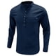 thumbnail image 4 of Blusa y camisa de manga larga con cuello alto para hombre, informal, a la moda, de color liso, transpirable, de manga larga, con cuello alto y bolsillo con botones, blusa de poliéster para hombre, 4 of 9