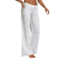 thumbnail image 1 of Pantalons Polyester Jambes Larges Quotidien Femme, 1 of 6