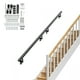 thumbnail image 1 of Pasamanos para escaleras VEVOR de 12 pies, pasamanos de montaje en pared para escaleras interiores, pasamanos de aleación de aluminio engrosado con kit de instalación, 1 of 9