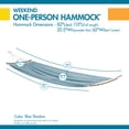 thumbnail image 2 of Duck Covers Weekend 82 Inch Mesh One-Person Travel Hammock, Blue Shadow, 2 of 9