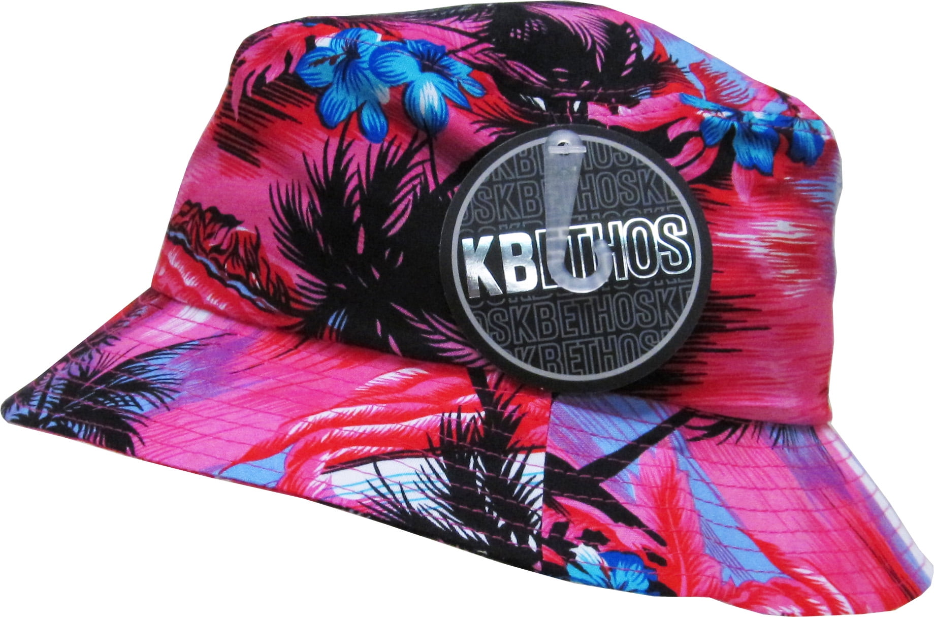 Tropical Scenery Hawaiian Print Summer Fashion Bucket Hat Cap