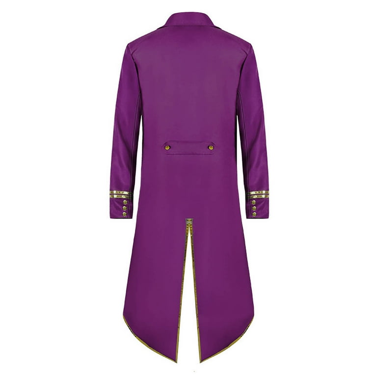 Men s Tuxedo Jacket Medieval Vintage Blazer Coat Evening Party Gown Long Sleeves Back Split Mid Length Suit Tops Walmart