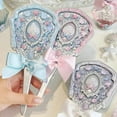 thumbnail image 4 of Flower Knows Mirror Moonlight Mermaid THE SWEETIE BEAR Collection Handheld Mirror Limited White Blue Pink Chocolate Fairy Mirror, 4 of 6