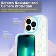 thumbnail image 3 of Case for iPhone 13 Pro, Shockproof Protective Phone Case Kawaii TPU Bumper Floral Women Flower Phone Cover for iPhone 13 Pro 2021 (6.1 Inch), Blue Crushed Flowers, 3 of 13