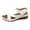 White, variant on Womens Sandals Wedge 2026 Orthopedic Open Toe All Day Heels Comfortable with Adjustable Dressy Holieday Walking Shoes Black Size 8