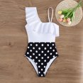 thumbnail image 2 of PuLe One Shoulder One Piece Swimsuit for Women Tummy Control Bathing Suits Modest Full Coverage Keyhole Swimwear ﻿, 2 of 6