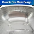 thumbnail image 2 of Stainless Steel Colander Expandable Fine Mesh Strainer 6 Quart – Sink Fitting for Pasta & Vegetable Rinse, 2 of 9