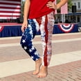 thumbnail image 2 of Pants for Girls Children Usa 250 Years Independence Day Print Sport Pants Comfortable Dark Blue 9-10 Years, 2 of 5
