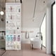thumbnail image 3 of Organizador colgante de zapatos con 24 bolsillos sobre la puerta con 3 ganchos para despensa de baño, 1 unidad JAMW Sencillez, 3 of 5
