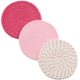 thumbnail image 1 of Juego de Agarraderas para Cocina ZHAOCHENG 100% Algodón Rosa 7 pulgadas, 1 of 5