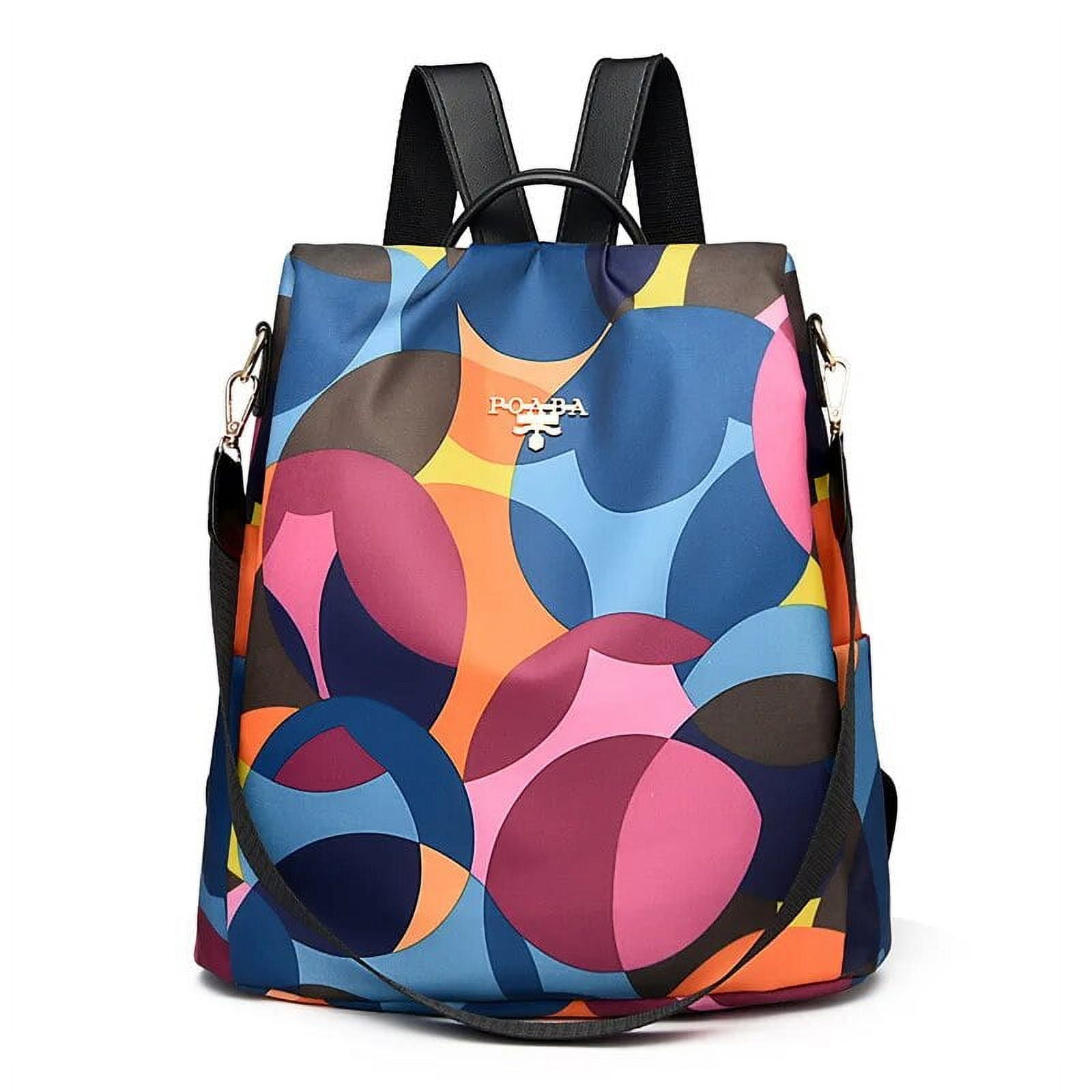 Colorful backpack purse best sale