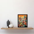 thumbnail image 2 of Rome Vertical Cityscape Vibrant Graphic Painting Italian City Architecture Bold Colours Artwork Framed Wall Art Print A4, 2 of 5