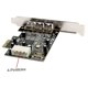 thumbnail image 4 of -pex30016 3 puertos Ieee 1394 Firewire 1394b y 1394a Pcie 1.1 X1 Tarjeta Ti Xio2213b Chipset Requiere pata, 4 of 5