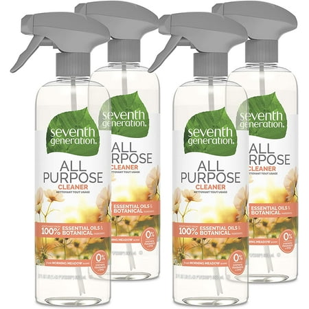 Seventh Generation All Purpose Cleaner, Fresh Morning Meadow Scent, 23 oz, 4 Pack