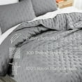 thumbnail image 4 of Southshore Fine Living, Inc. Grey Cal/King Quilt Bedding Set with 2 Quilted Pillow Shams, Steel Grey, 4 of 8