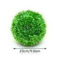 thumbnail image 3 of Artificial Faux Plants Flowers, Ongmies Simulation Artificial Plant Topiary Faux Decorative for Garden Backyard Balcony and Home Décor, Artificial Flowers, Pine Needle Grass Ball*1, 3 of 9