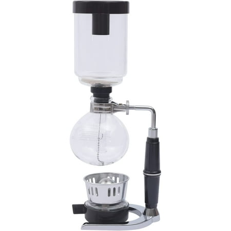 

MONIPA 360ml Black Tabletop Glass Pot Syphon Vacuum Coffee Maker for 3 Cups