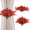 Red, variant on HOARBOEG Floral Curtain Tiebacks 2 Pack, Boho Beaded Curtain Holdbacks for Drapes, Adjustable No Drill Window Treatment Decor, Vintage Style DIY Home Decoration for Living Room Bedroom
