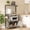 Wash Grey, variant on Bestier 4-Tier Baker's Rack with Cabinet, Height-Adjustable Microwave Oven Stand, Kitchen Storage Cart with Shelves and 4 Castors, Coffee Bar with Hooks in Rustic