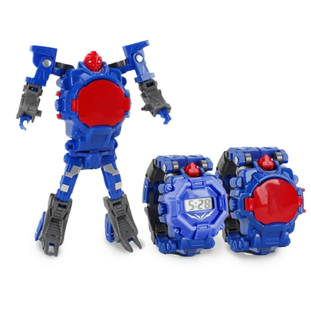 Kids Watch Toy Innovative Cartoon Deformation Robot Electronic Watches Walmart Com Walmart Com