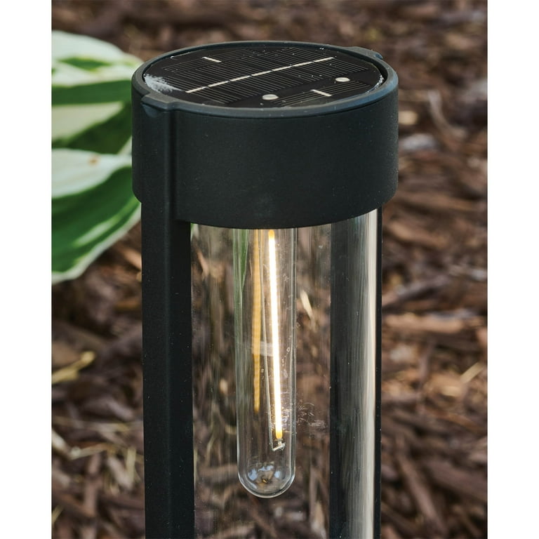 Better Homes & Gardens Wyatt Solar Powered Black LED Landscape