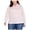 Pink - pinkwht, variant on I.N.C Womens Soft Stripe Button Up Shirt, Pink, Plus Size, 2X