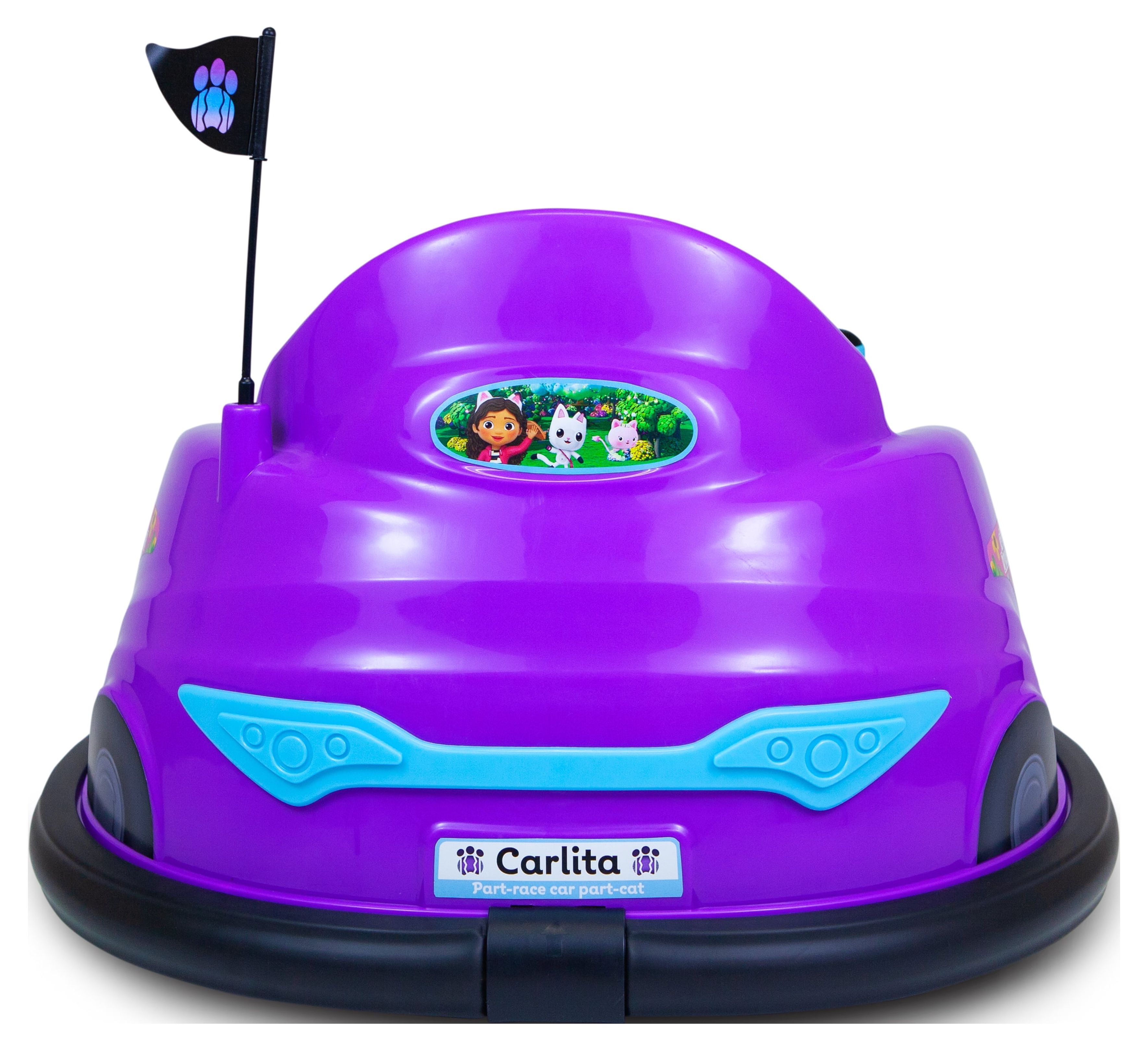 Gabby's Dollhouse 6 Volts Bumper Car, Battery Powered Ride on, Fun LED Lights, Charger, Ages 1.5 - 4 Years, for Boys and Girls - image 7 of 9