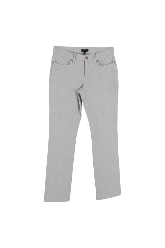 Pre-Owned Escada Straight-Leg Jeans in Grey Cotton Denim