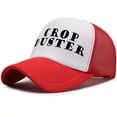 thumbnail image 6 of CROP DUSTER Funny Novelty Trucker Hat | Printed Statement Baseball Cap, Adjustable & Lightweight, 6 of 7