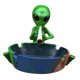 thumbnail image 1 of Cenicero con forma de estatua, contenedor de cenizas, decoración de mesa, artesanía creativa para oficina, escultura coleccionable para escritorio, Verde, 1 of 10