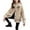 Beige, variant on Kaemgyyd Sherpa Jackets for Women Causal Fashion Fleece Winter Coats Loose Button down Outerwear with Pockets