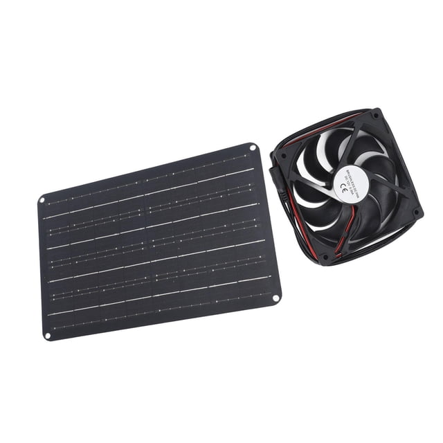 Solar Panel Fan Kit§solar Exhaust Fan§solar Vent Fan§solar Powered Fan Kit§solar Window Fan§solar Fan Solar Panel Fan Kit 15W 12V Exhaust Fan With 4.9ft Cable Window Vent Fan