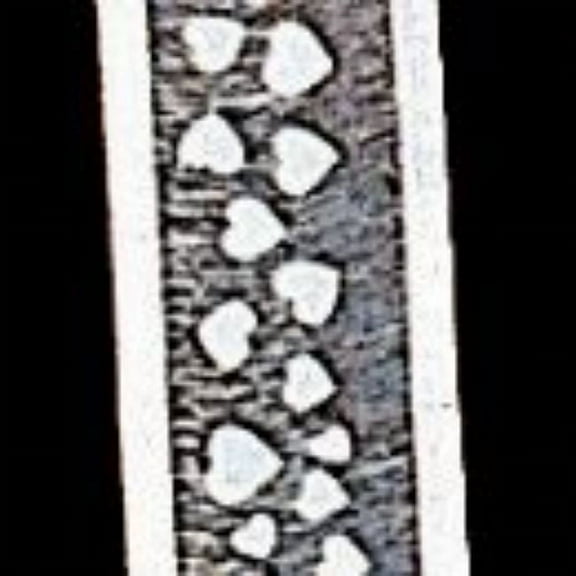 The Ribbon People White Heart Organdy Georgette Craft Ribbon 1.5" x 30 Yards