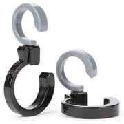 Diono Buggy Hooks, Universal Fit 360 Swivel Stroller Hooks, Durable and Convenient Hooks for Extra Storage, Park of 2, Black