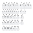 thumbnail image 1 of 40 Pcs Support de Plaque Adhésif Invisible Rond Vertical Support de Plaque Mural Auto-Adhésif Crochet de Plat Mural, 1 of 7