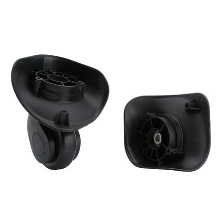Lot De Roulettes Pivotantes Universelles Pour Valise – Installation Facile, Noir, Hauteur 7,4cm