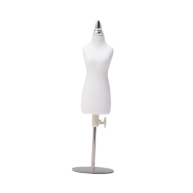 Lipstore Mannequin Décoratif de Couture pour Poupée, Forme de Robe, Décoration pour Exposition, Bureau, Maison, S et Base